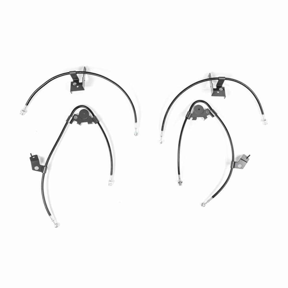 UP 2021+ TESLA MODEL S PLAID / LR – STAINLESS STEEL SPORT BRAKE LINE SET