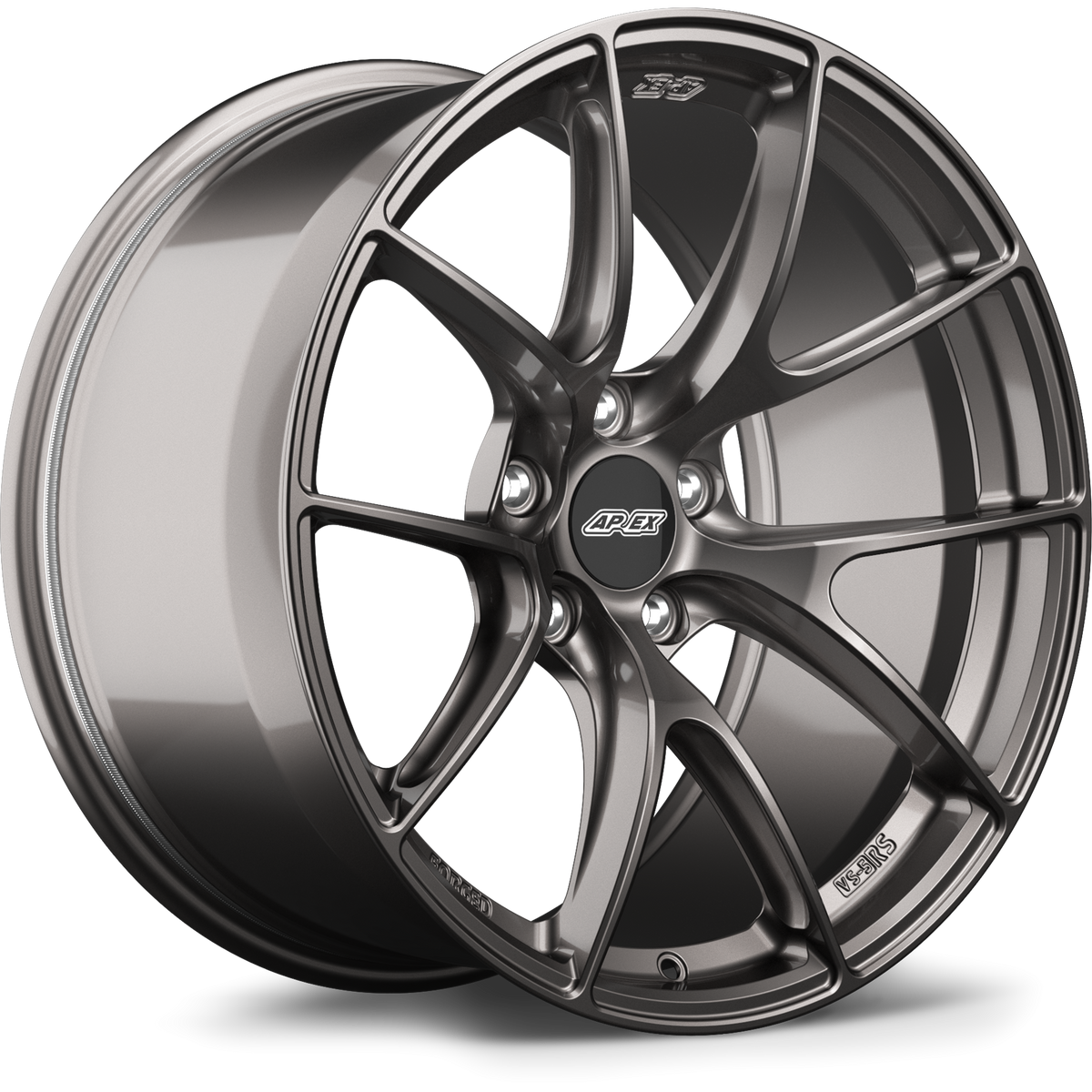 APEX VS-5RS forged wheel in Anthracite — manufacturer render