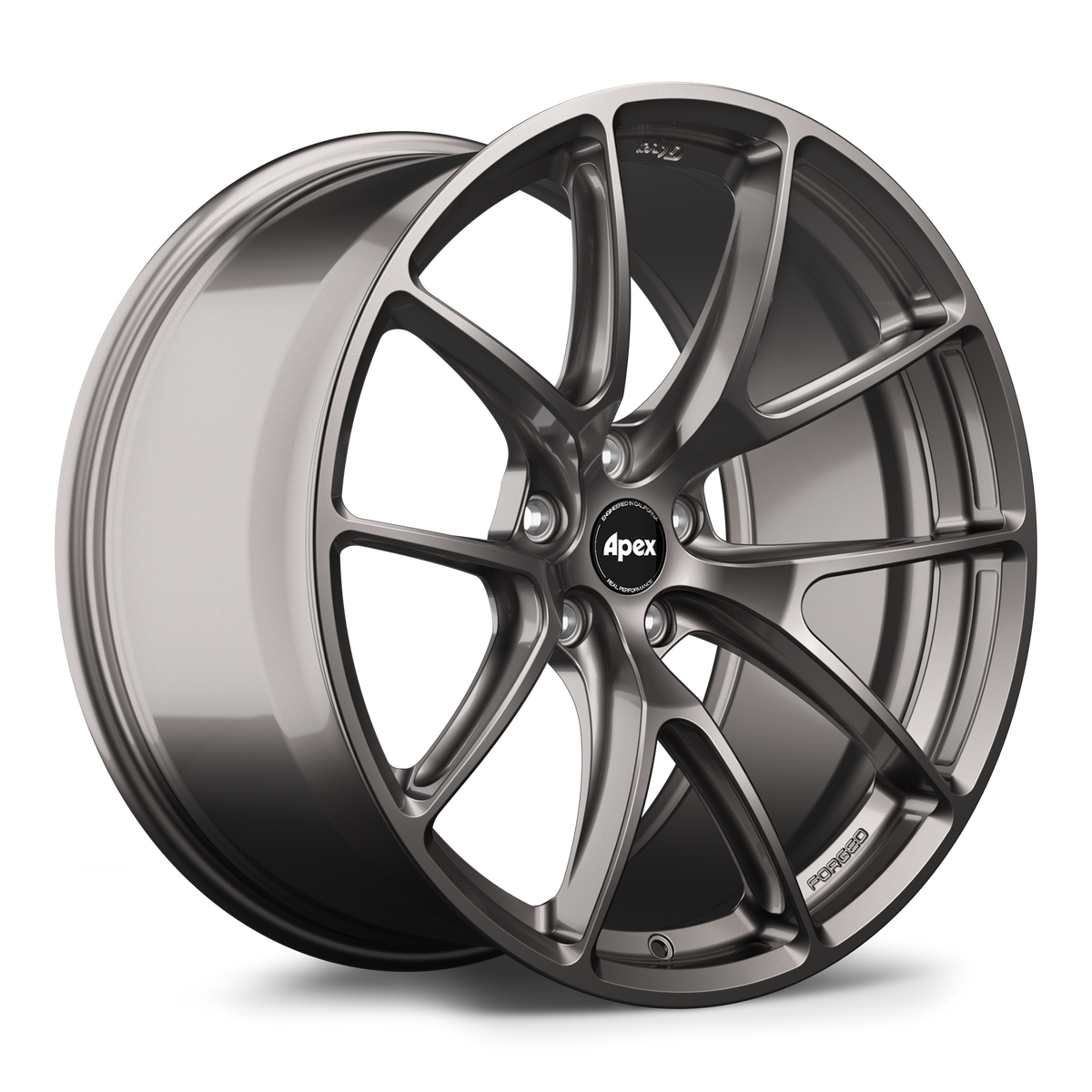 APEX VS-5RX forged wheel in Anthracite — manufacturer render
