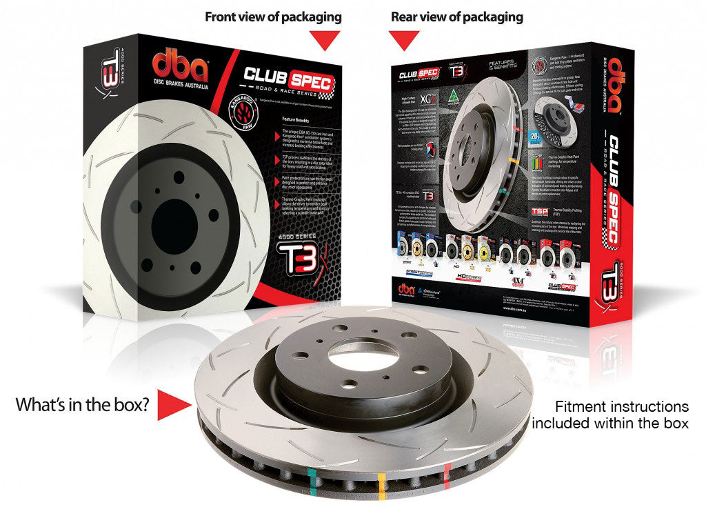 Model S 2012+ DBA Rotors: T3 4000 Series First Gen S only