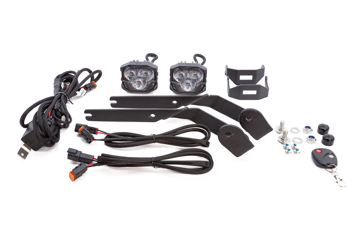 (GEN 2): Team 1EV LED Pod A-Pillar Ditch Lights System with Morimoto 4Bangers Rivian R1T / R1S