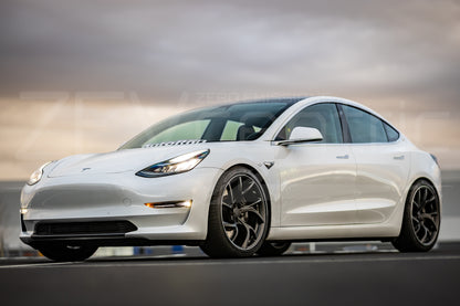Rays VMF C-01 Tesla TM3/Y 20" (Set of four) Matte GunBlack / Rim Cut