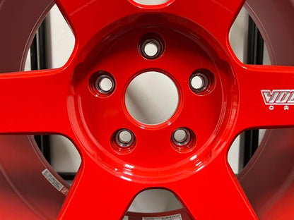 TE37 Ultra M-Spec TM3/Y 19x10 Face 4 (Set of four) Red WITH CAPS