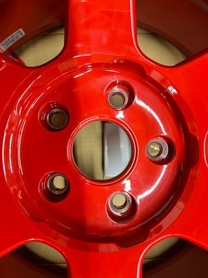 TE37 Ultra M-Spec TM3/Y 19x10 Face 4 (Set of four) Red WITH CAPS