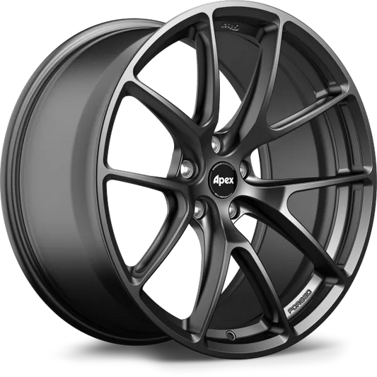 APEX VS-5RX Satin Black Forged Wheels (Set of Four)