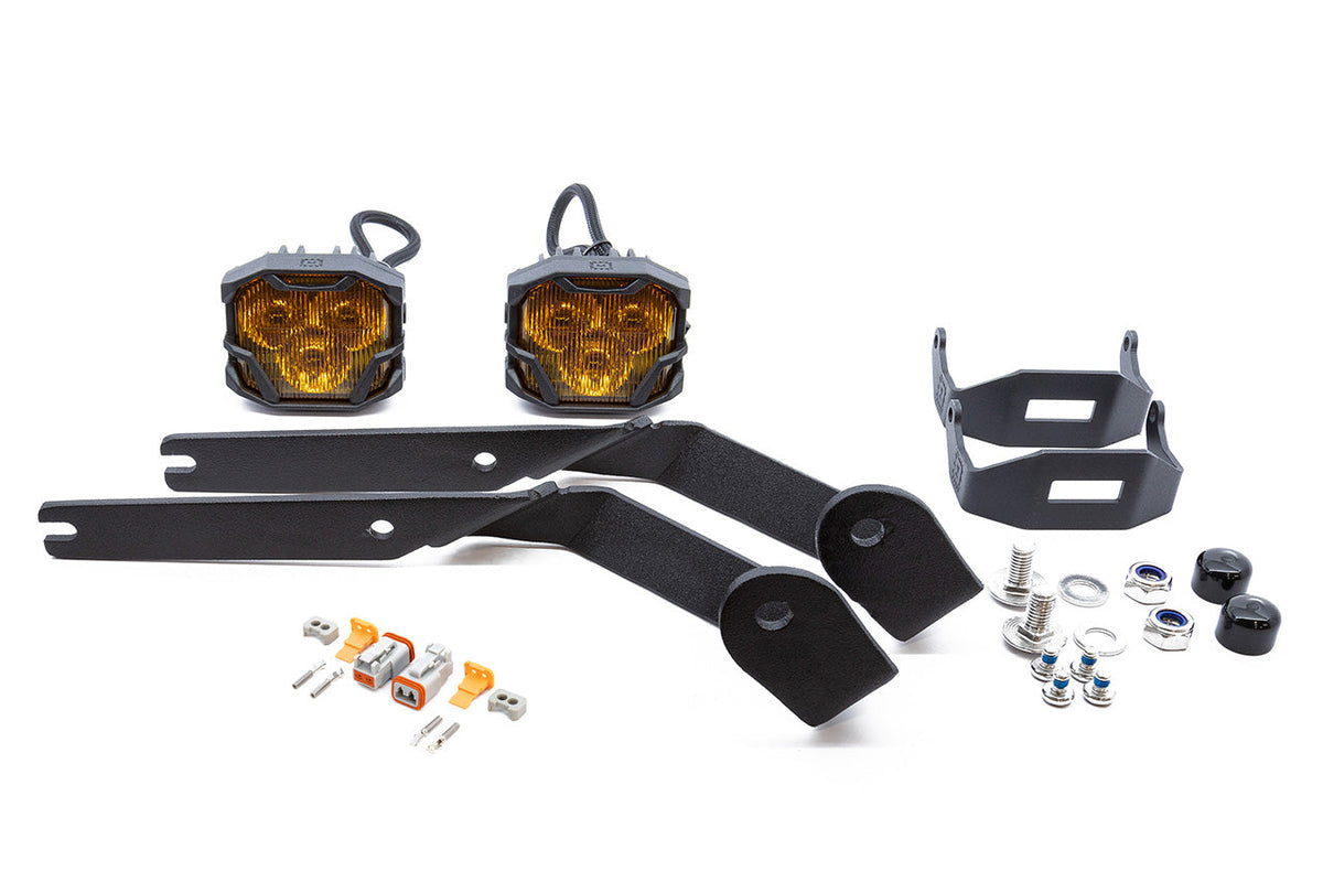 (GEN 2): Team 1EV LED Pod A-Pillar Ditch Lights System with Morimoto 4Bangers Rivian R1T / R1S