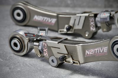 N2itive SX-2 Rear Camber Arms Tesla Model S/X, 2012 – 2020 Installed and Aligned