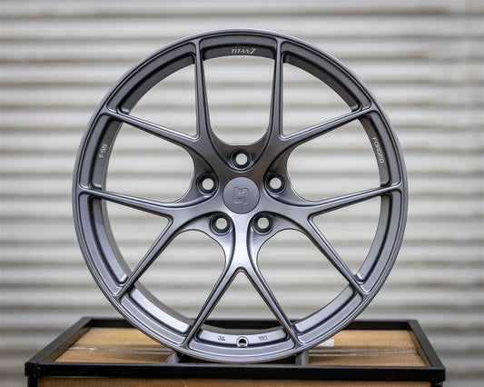 Titan7 T-S5 Tesla TM3 20"(Set of four) Satin Titanium