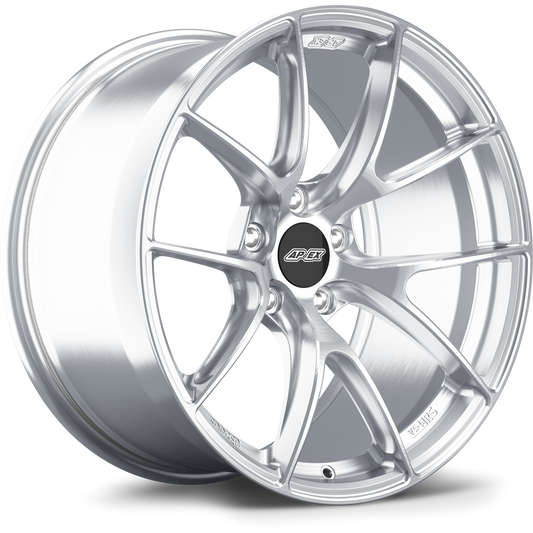APEX VS-5RS forged wheel in Brushed Clear — manufacturer render
