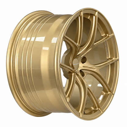 ASPIRA AV-5 19-inch Gold forged wheel front view
