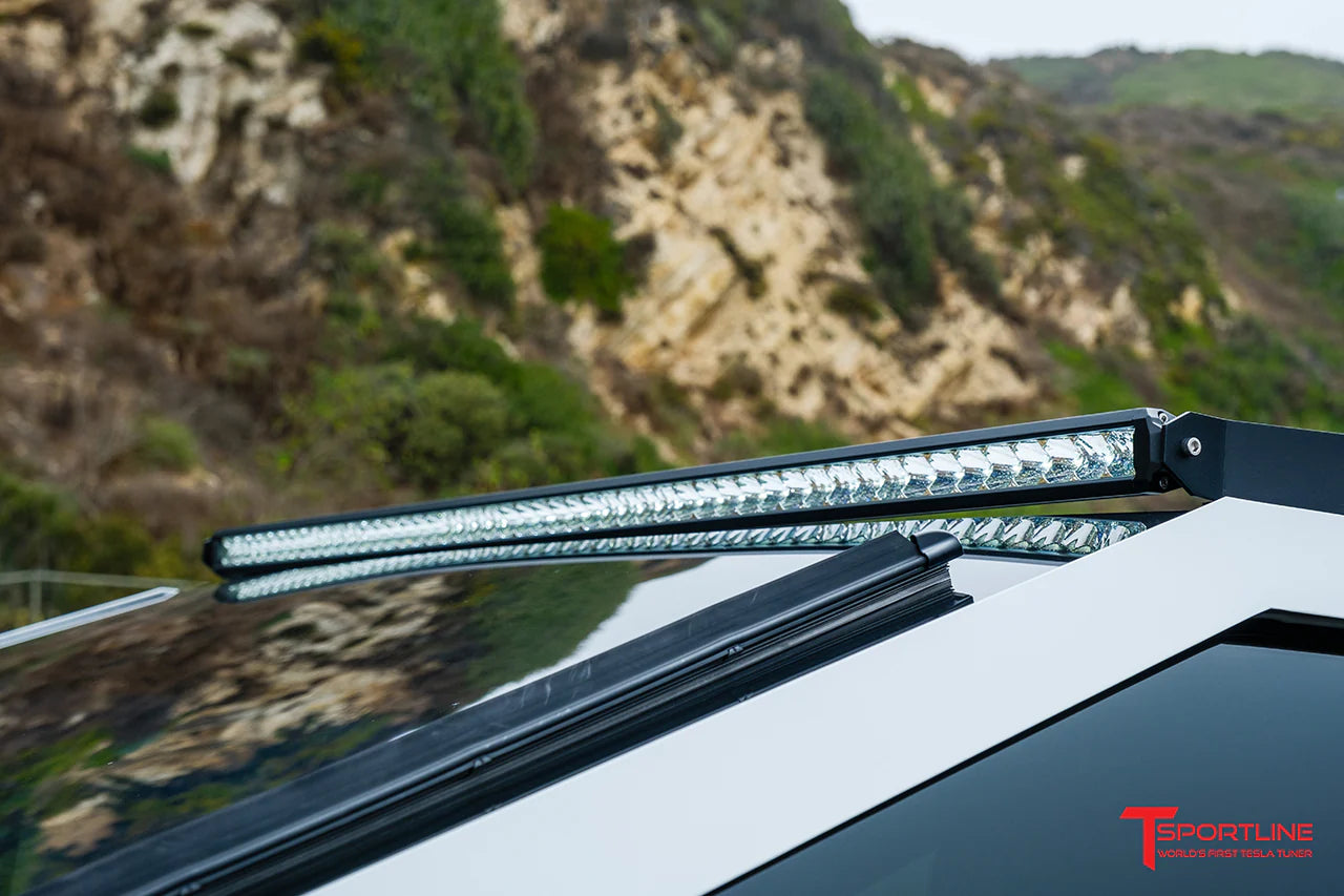 T Sportline - Tesla Cybertruck 50" LED Off Road Light Bar with Roof Top Quick Disconnect Kit