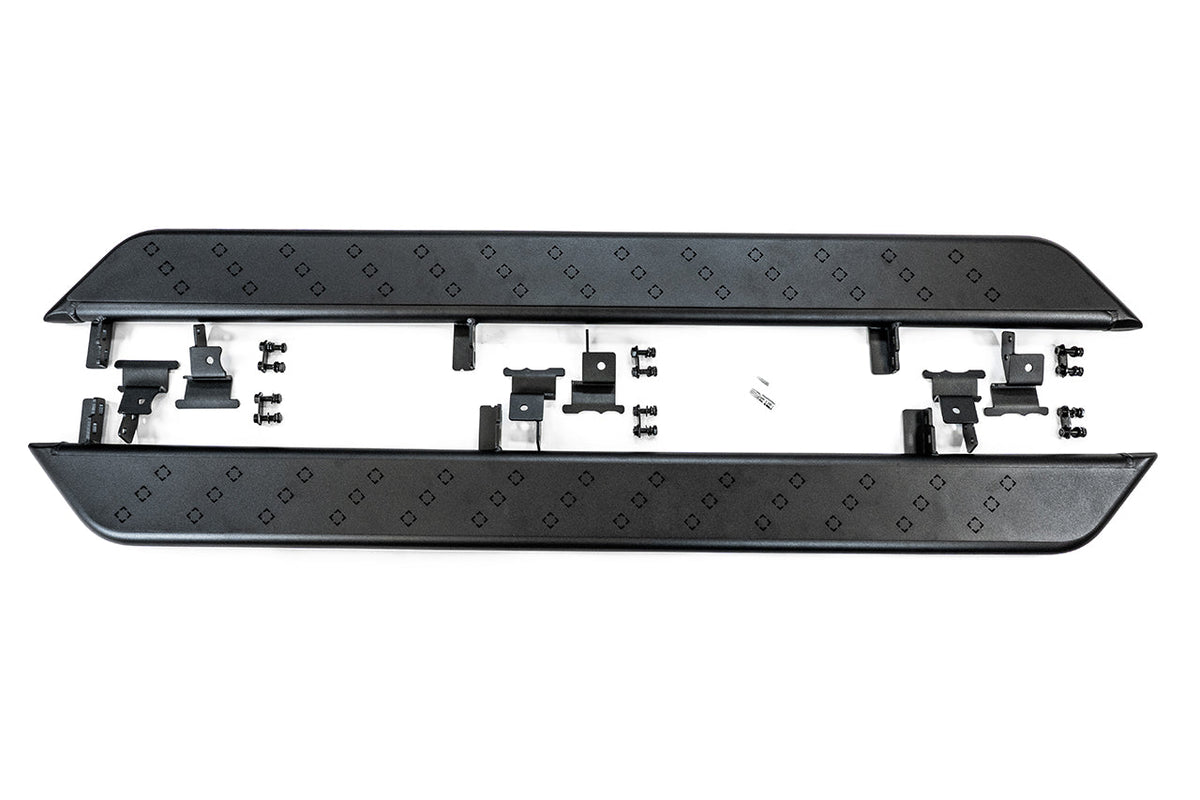 RIVIAN ALUMINUM R1 RMAXX RUNNING BOARDS WITH INSTALL: GEN 1 & 2