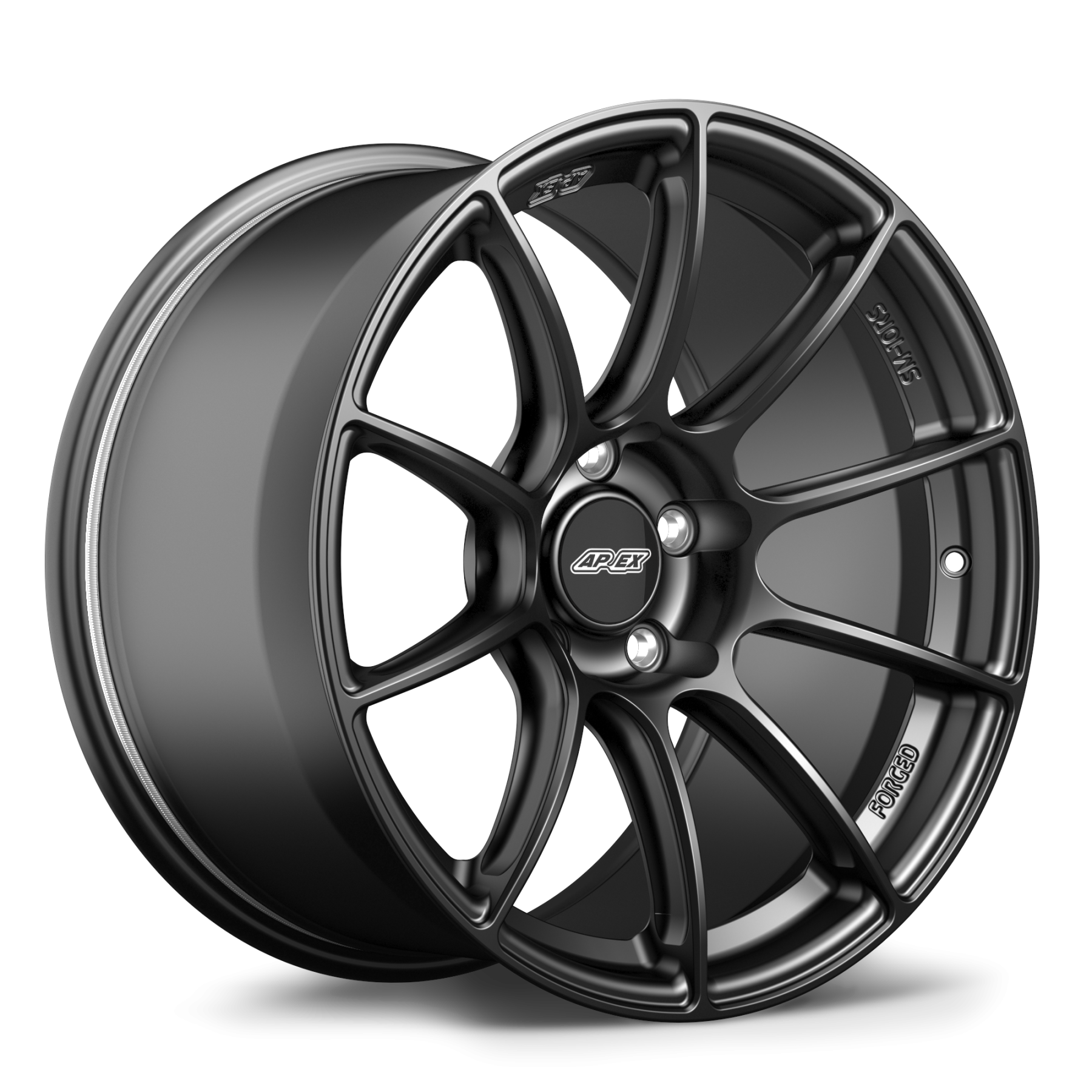APEX SM-10RS Satin Black Forged Wheels (Set of Four)