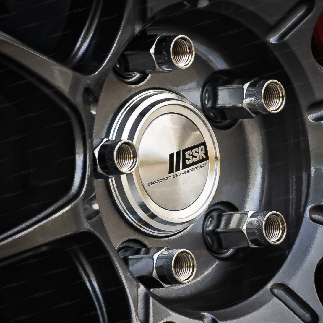 SSR GT Series Center Caps Aluminum B - Type (Set of Four)