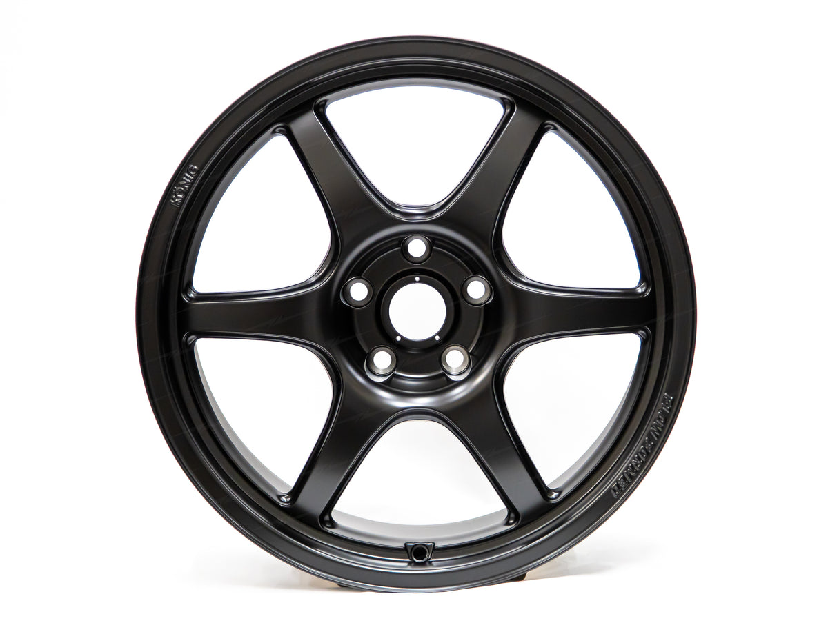 Konig Hexaform Matte Black (Set of four)
