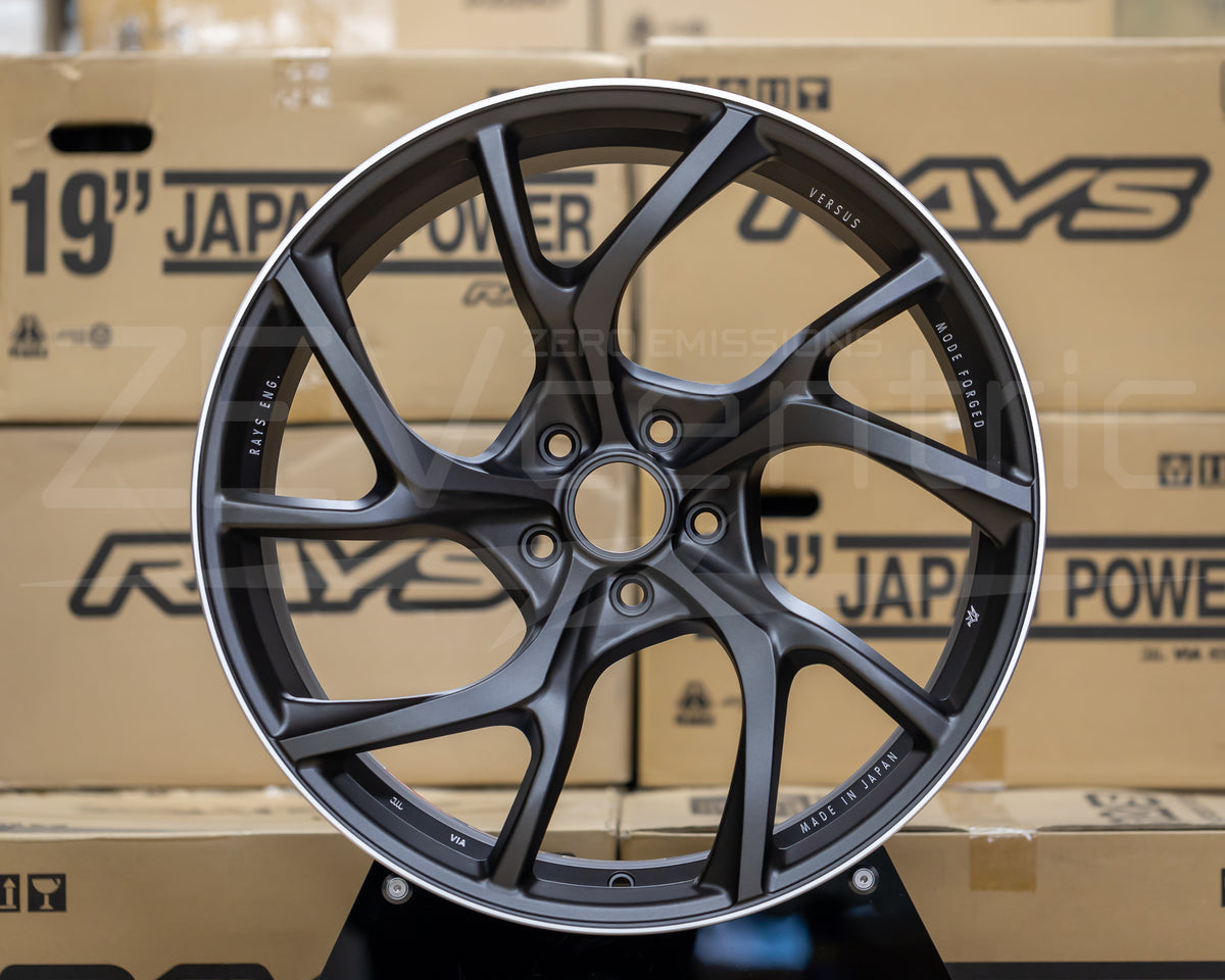 Rays VMF C-01 Tesla TM3/Y 20" (Set of four) Matte GunBlack / Rim Cut