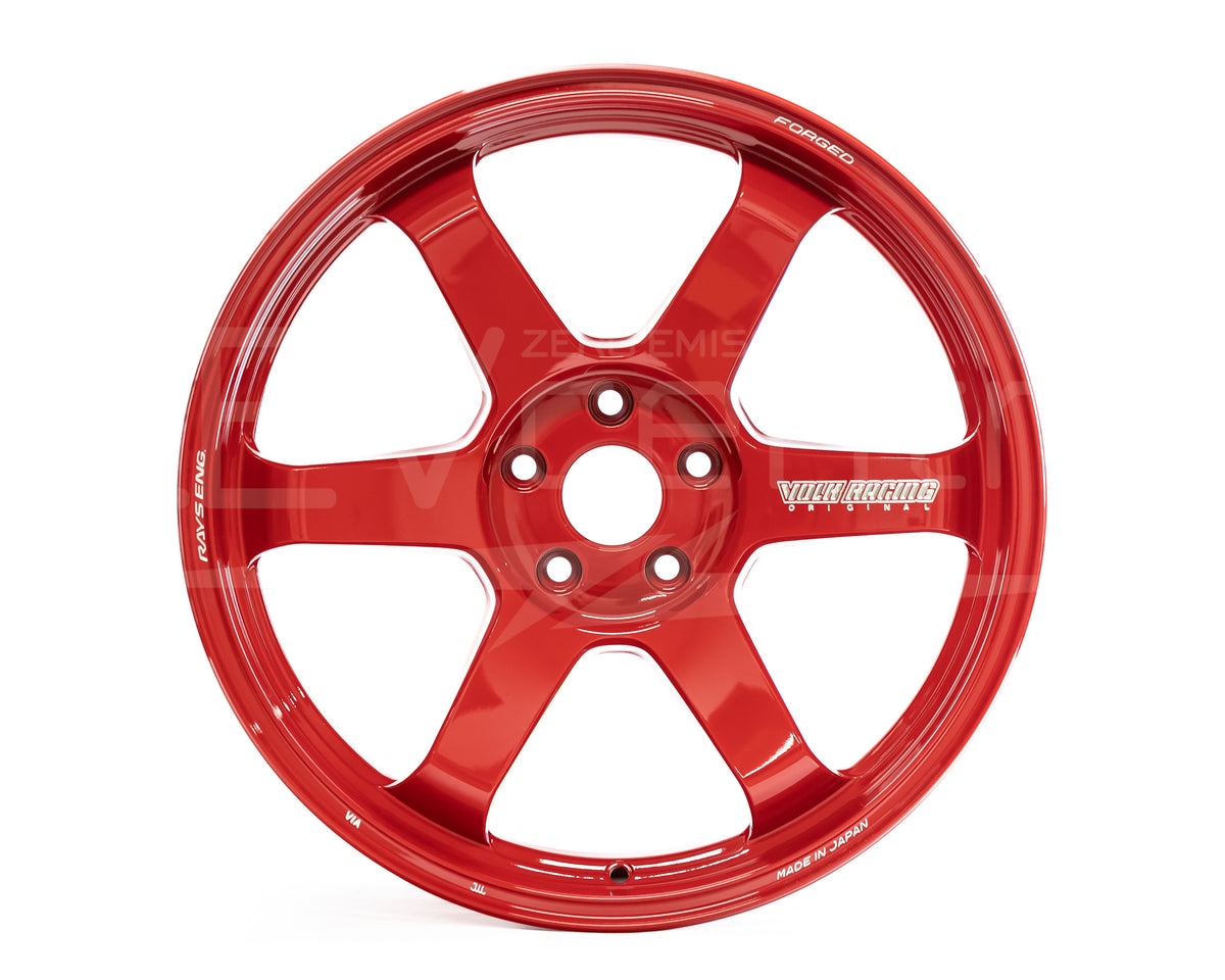 TE37 Ultra M-Spec TM3/Y 19x10 Face 4 (Set of four) Red WITH CAPS