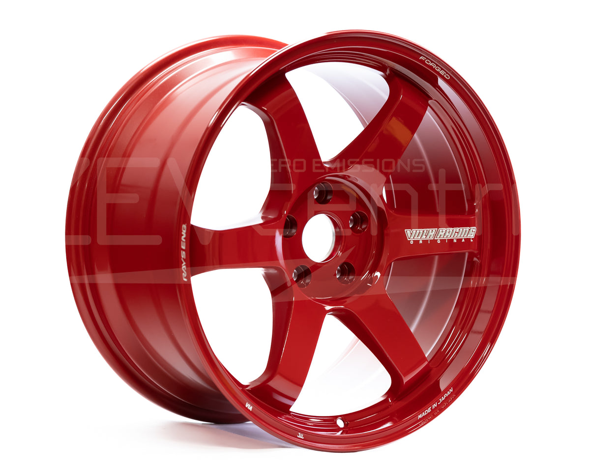 TE37 Ultra M-Spec TM3/Y 19x10 Face 4 (Set of four) Red WITH CAPS
