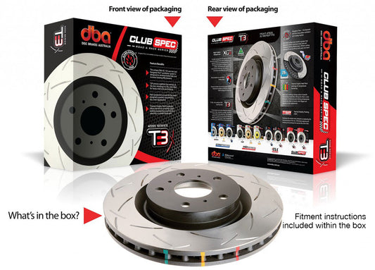 Model S 2012+ DBA Rotors: T3 4000 Series First Gen S only